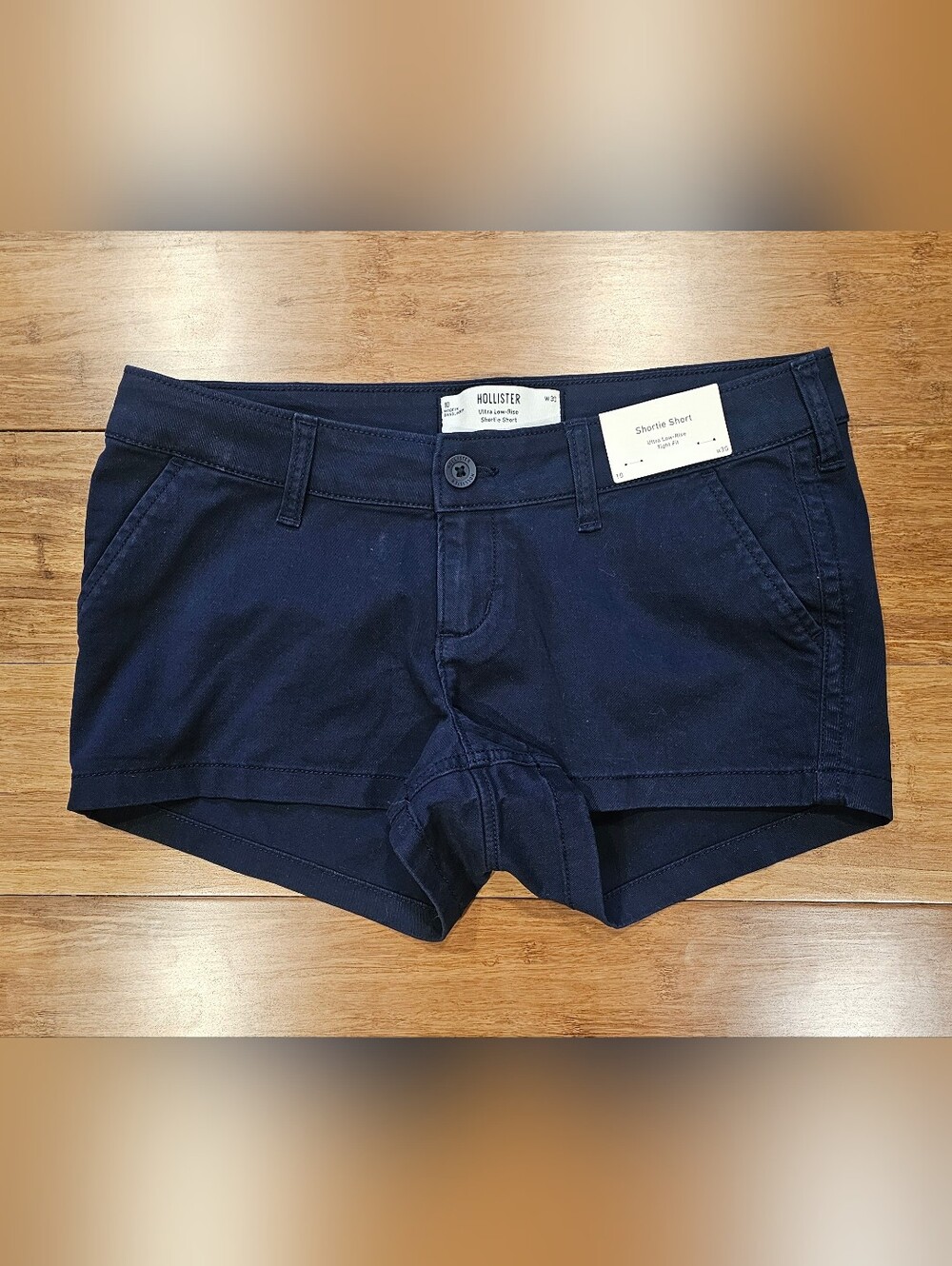 Hollister Navy Blue Shortie Shorts